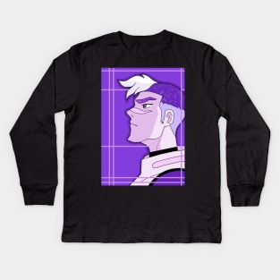 Shiro in Purple Kids Long Sleeve T-Shirt